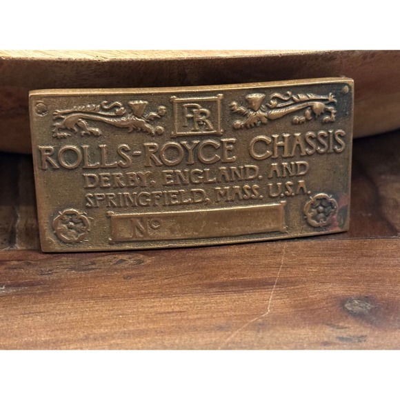 Vintage 1970s Rolls-Royce‎ Chassis UB Belt Buckle